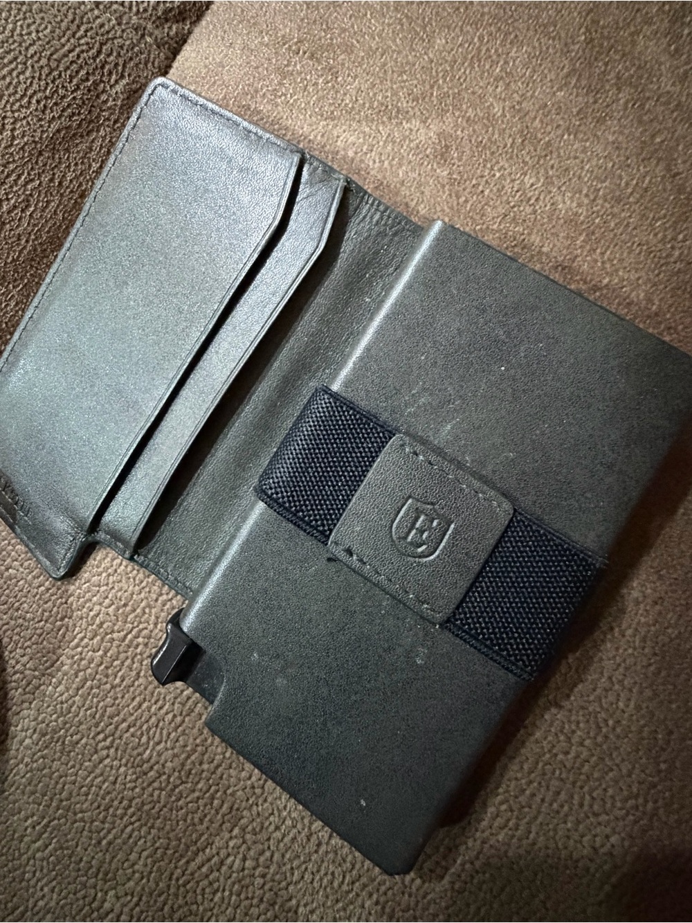 Ekster Slim Wallet with Elastic Strap - Dark Gray